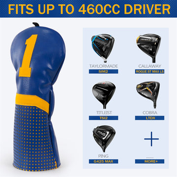 Navy Golf Club Driver Headcover
